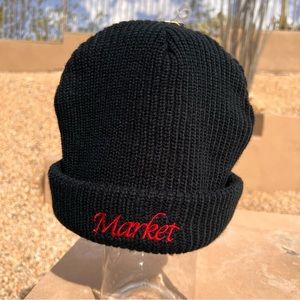 Urban Outfitters NWT Womens Beanie Ribbed Cuff Black BRAND NEW